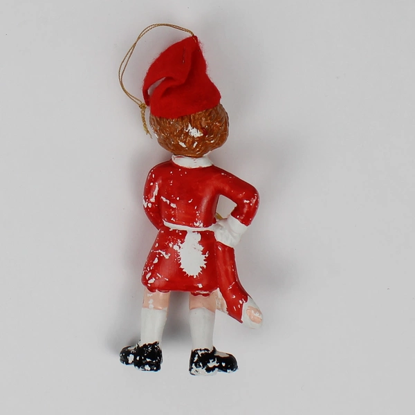 VHTF 5” Vintage Little Orphan Annie with Stocking & Santa Hat Christmas Ornament
