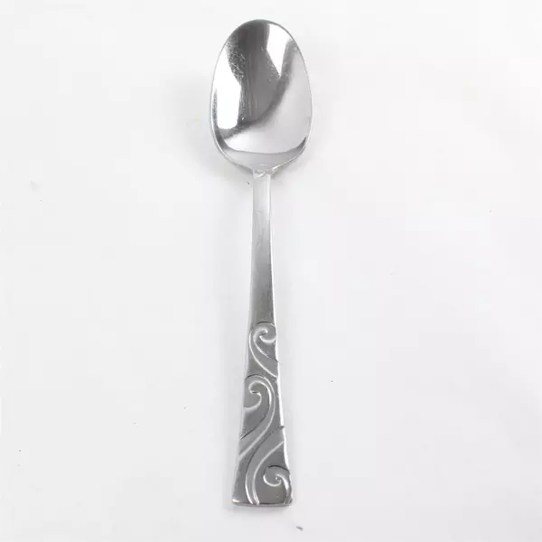 Set of 5 Oneida Stanhope Stainless Place Oval Soup Spoons 7.25" Used