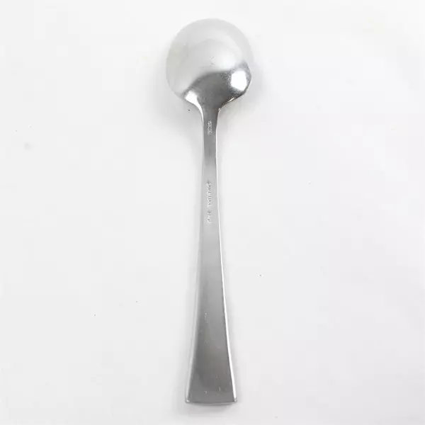 Set of 5 Oneida Stanhope Stainless Place Oval Soup Spoons 7.25" Used