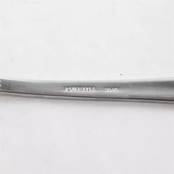 Set of 5 Oneida Stanhope Stainless Place Oval Soup Spoons 7.25" Used