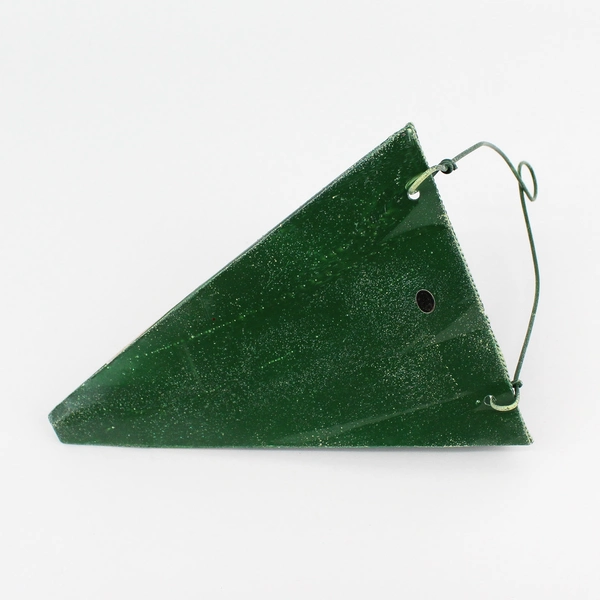 Vtg Christmas Metal Hanging Wall Pocket Vase May You Have A Merry Christmas 