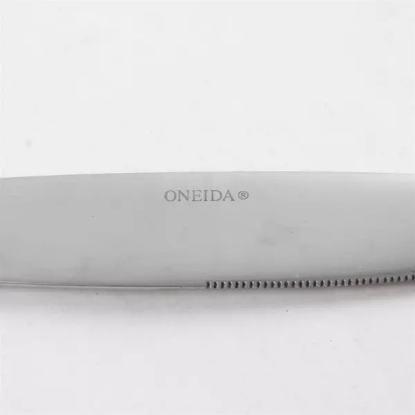 Set of 5 Oneida Stanhope Stainless Steel Modern Dinner Knives 9.5"