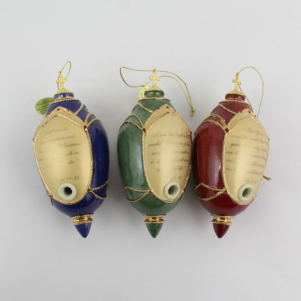 Bradford Editions Illuminated A Lamp Unto Thee Heirloom Christmas Ornaments 