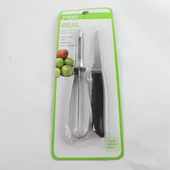 Yum Gadgets Peeler & Paring Knife Set New Compact Kitchen Prep 2-Piece