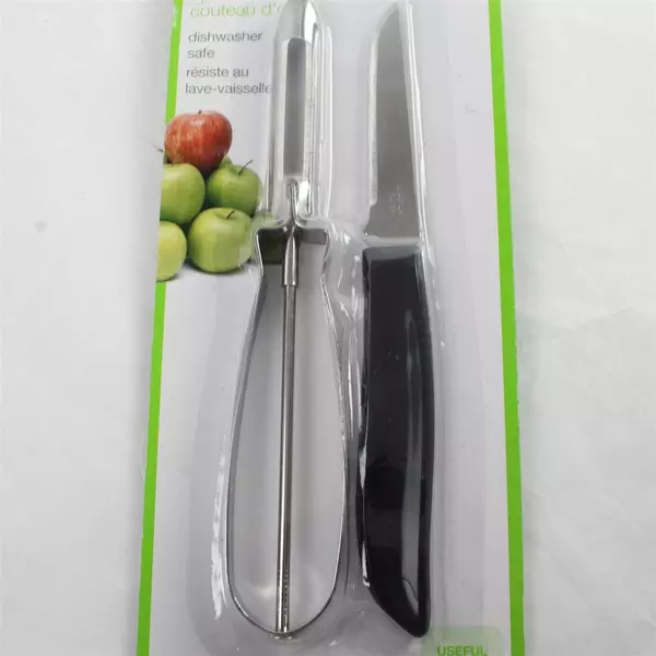 Yum Gadgets Peeler & Paring Knife Set New Compact Kitchen Prep 2-Piece