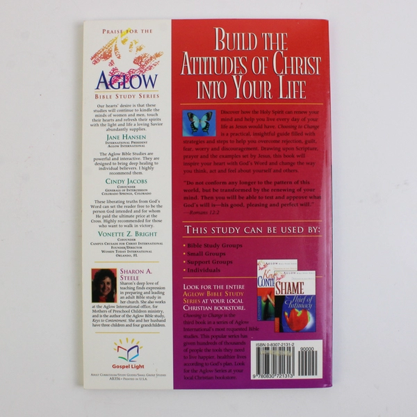 Choosing to Change by Sharon A Steele Aglow Bible Study Series 1998 Paperback