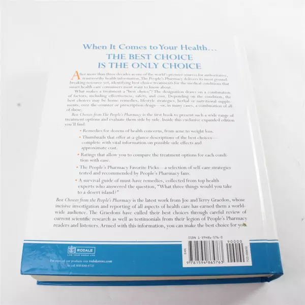 Best Choices from the People's Pharmacy : What You Need... By Joe Graedon HC