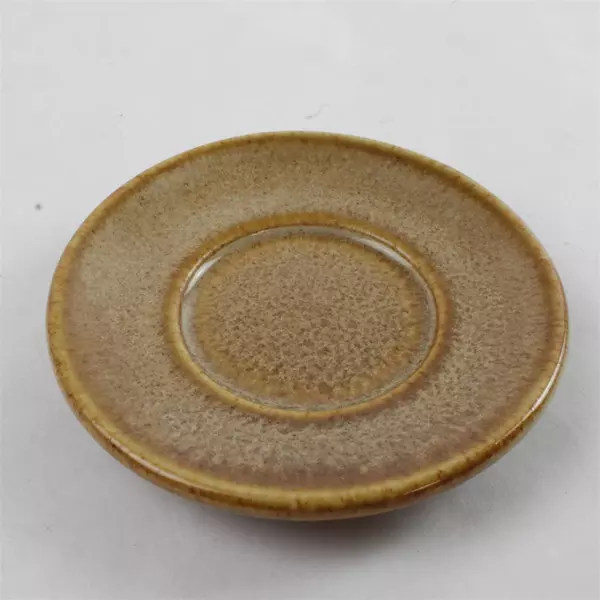 Denby English Stoneware Rams Head Saucer Speckled Brown 3.25in