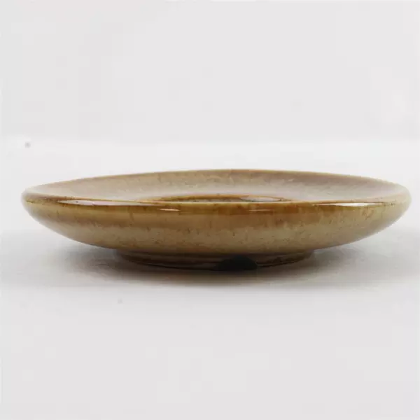 Denby English Stoneware Rams Head Saucer Speckled Brown 3.25in