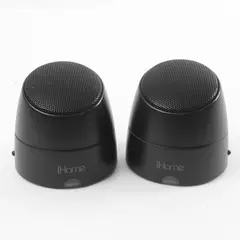 iHome IHM79 Black Portable Rechargeable Speakers, No Cord, Untested