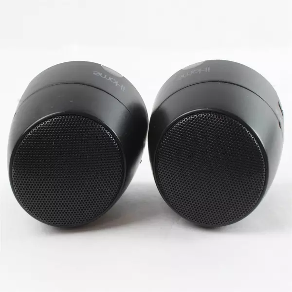 iHome IHM79 Black Portable Rechargeable Speakers, No Cord, Untested