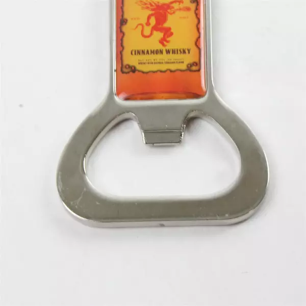 Fireball Cinnamon Whiskey Bottle Opener Keychain Metal Keyring 3.5"