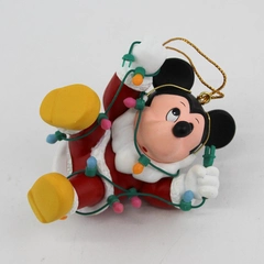 Grolier Disney Mickey Mouse Tangled In Lights Christmas Ornament 
