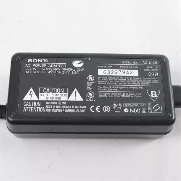 Sony AC-L10B AC Power Adapter Handycam Camcorder Charger Genuine OEM