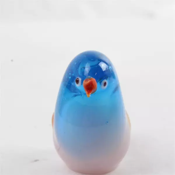 Murano Style Hand-Blown Multicolor Glass Bird Decorative Collectible
