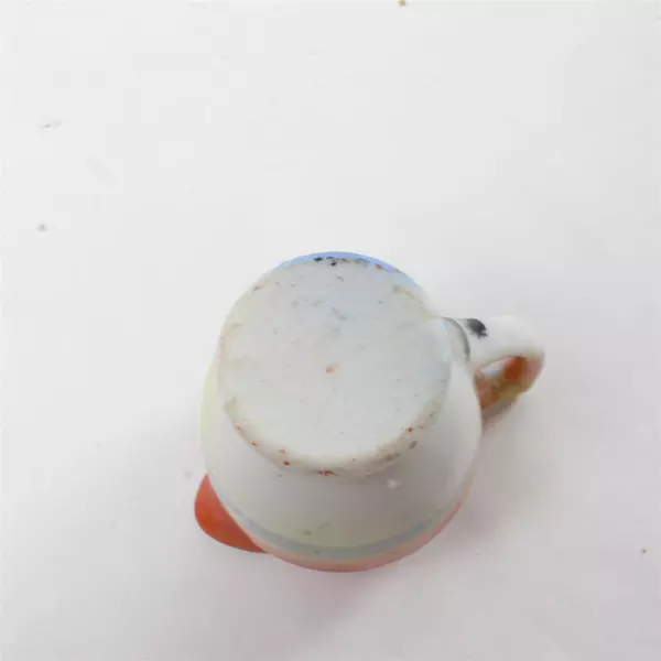 Noritake Japan Hand Painted Tree Meadow Creamer Pitcher Small 2" Vintage