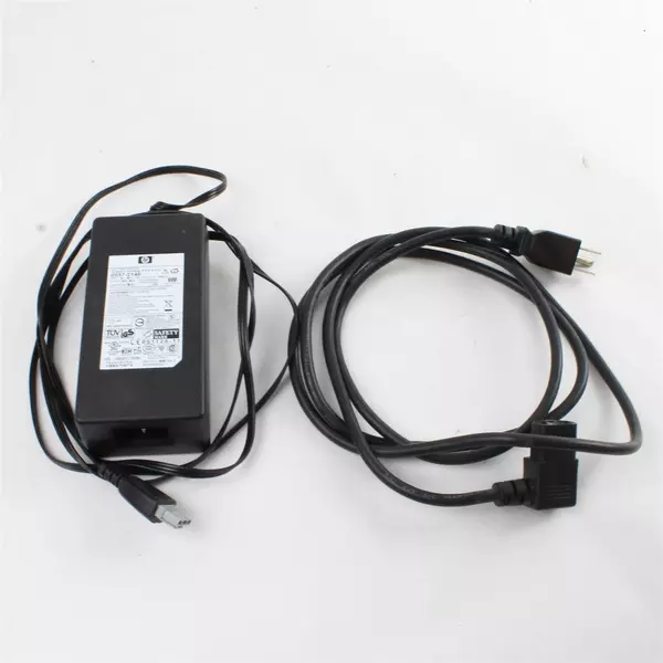 Genuine HP 0957-2146 Switching AC Power Adapter OEM 3 Prong Grey Keyed Connector