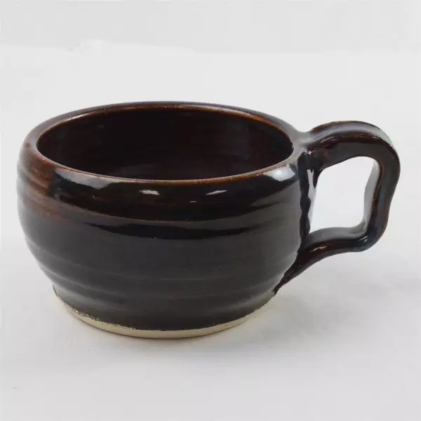 Dark Brown Ceramic Mug Soup Bowl 5.5" x 4" x 2.5" 