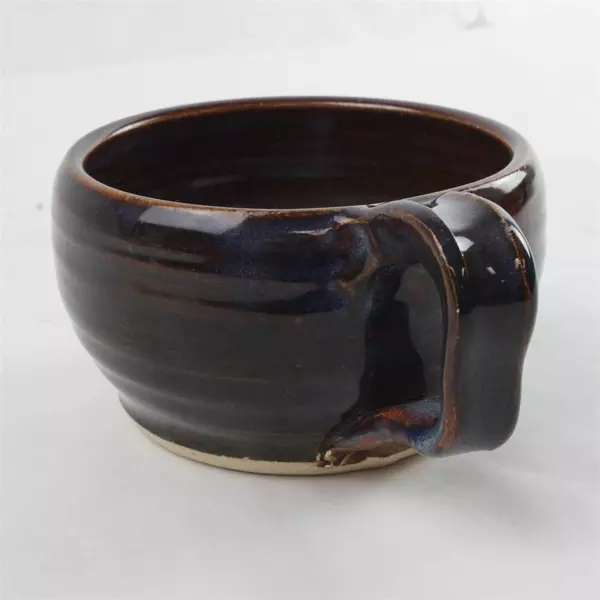 Dark Brown Ceramic Mug Soup Bowl 5.5" x 4" x 2.5" 