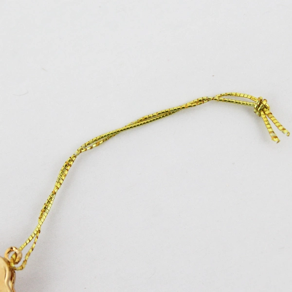 Gold Plated Cross With Crystal Hanging Ornament 2.5"