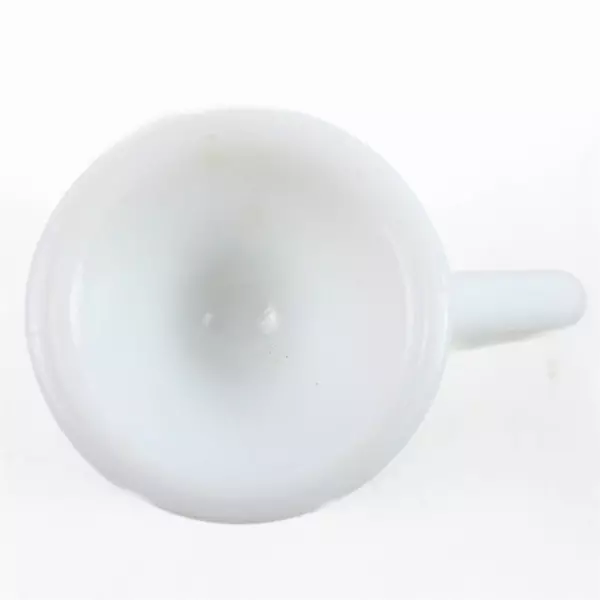 Avon Milk Glass Demitasse Cups Green Toile Victorian Couple 5"