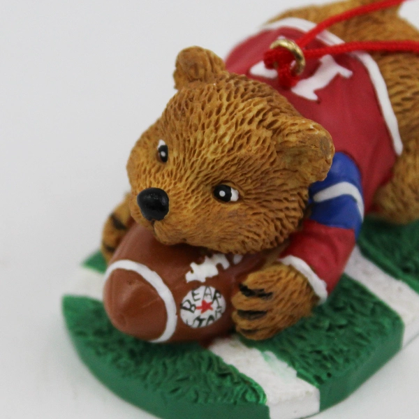 FG Football Bear Christmas Ornament