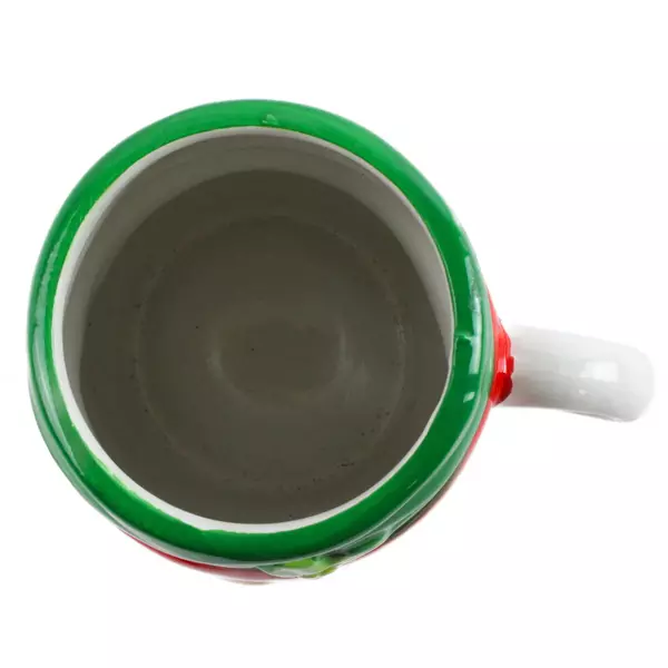 Bay Island 22oz Ceramic 3D Raised Jolly Santa Face Mug Christmas