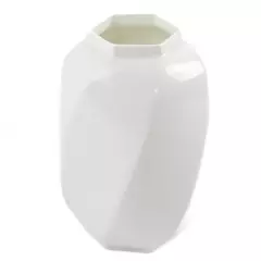 VTG Mikasa Bone China Y1500 Hexagonal Swirl Vase White Thailand 4.75"