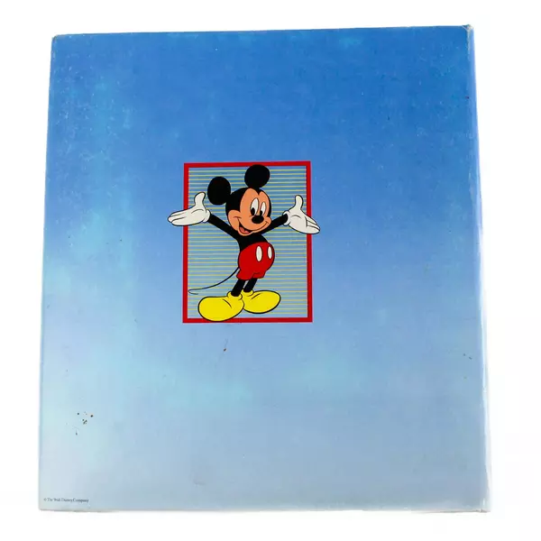 Mickey Mouse Photo Album Blue Red Frame 12x10.5x2.5 Vintage Used