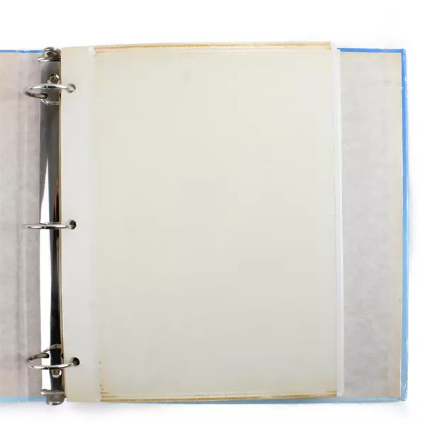 Mickey Mouse Photo Album Blue Red Frame 12x10.5x2.5 Vintage Used