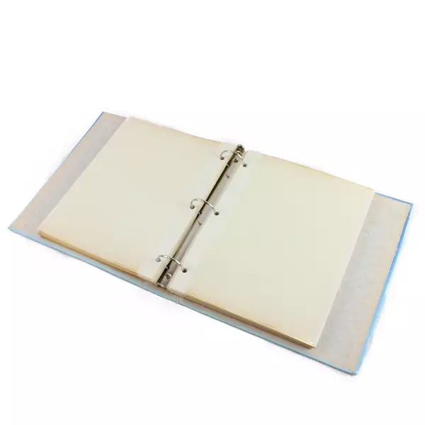 Mickey Mouse Photo Album Blue Red Frame 12x10.5x2.5 Vintage Used