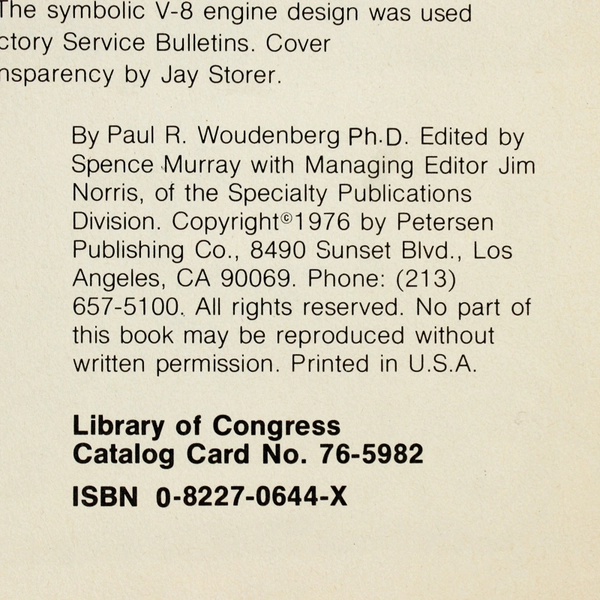 Vintage Petersen's Ford In The Thirties 1976 Paperback Illustrated