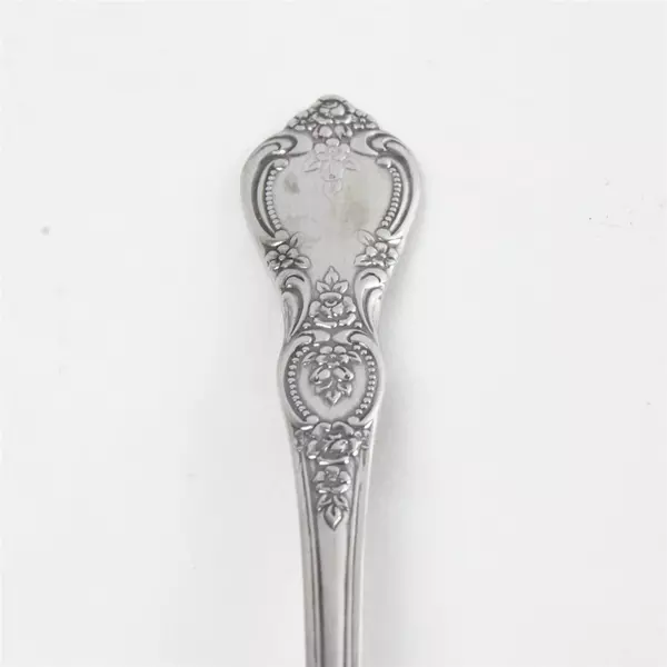 Set of 6 Oneida St. Ives Stainless Oval Soup Spoons 7" 