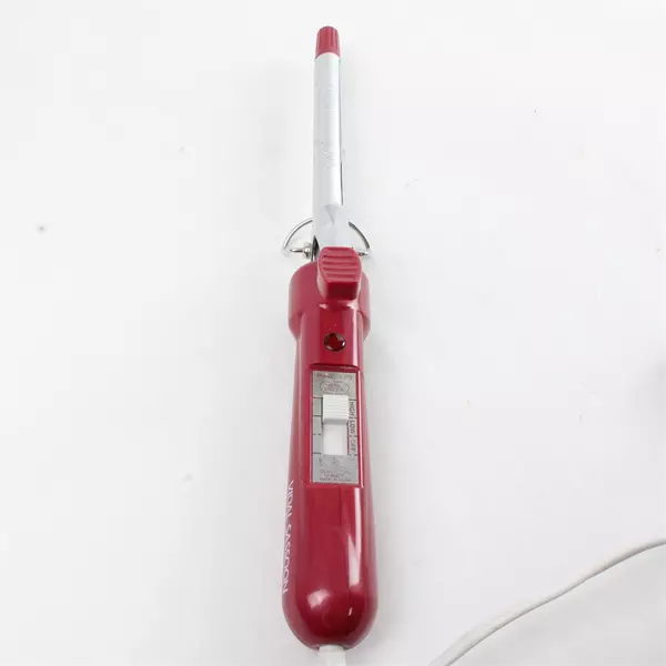 Vintage Vidal Sassoon VS-103 Mini 1/2 Barrel Curling Iron Red Used