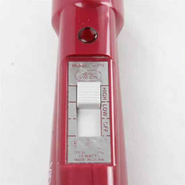 Vintage Vidal Sassoon VS-103 Mini 1/2 Barrel Curling Iron Red Used