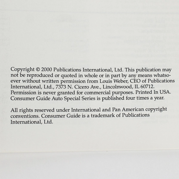 Cars of the '40s A Consumer Guide Special Edition 2000 Paperback