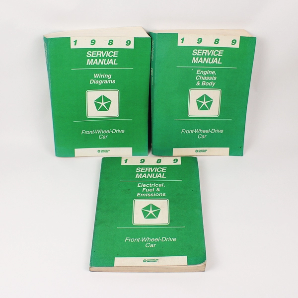 Lot of 3 1989 Service Manual Publications For Front-Wheel-Drive Cars PB