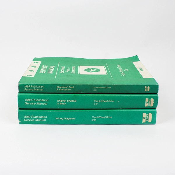 Lot of 3 1989 Service Manual Publications For Front-Wheel-Drive Cars PB