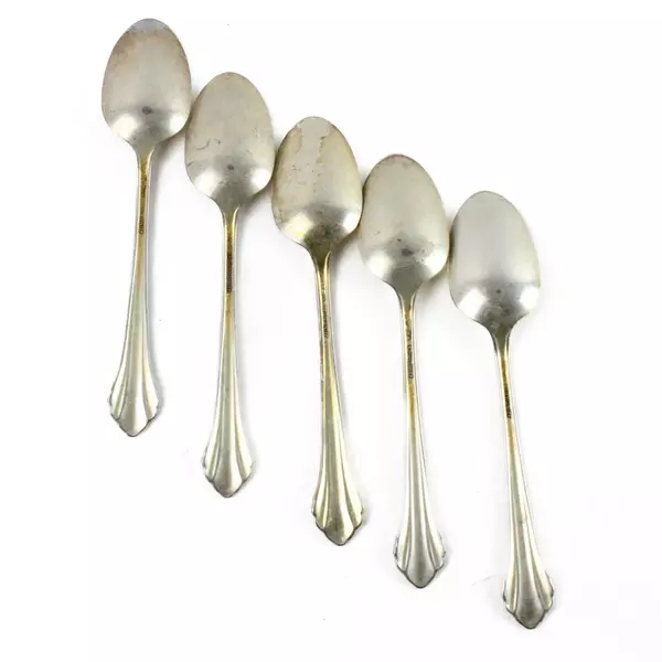 Set of 4 Oneida Bancroft Stainless Teaspoons 6" Classic Pattern