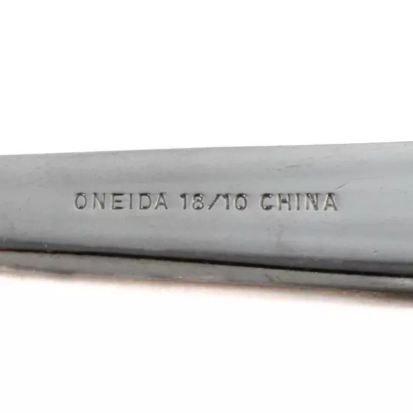 Lot of 5 Oneida Cozumel 18/10 Stainless Spoons 2 Soup + 3 Sugar Shell 7"