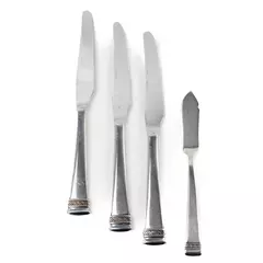 Lot of 4 Oneida Cozumel Stainless Knives 3 French Solid + 1 Butter Knife