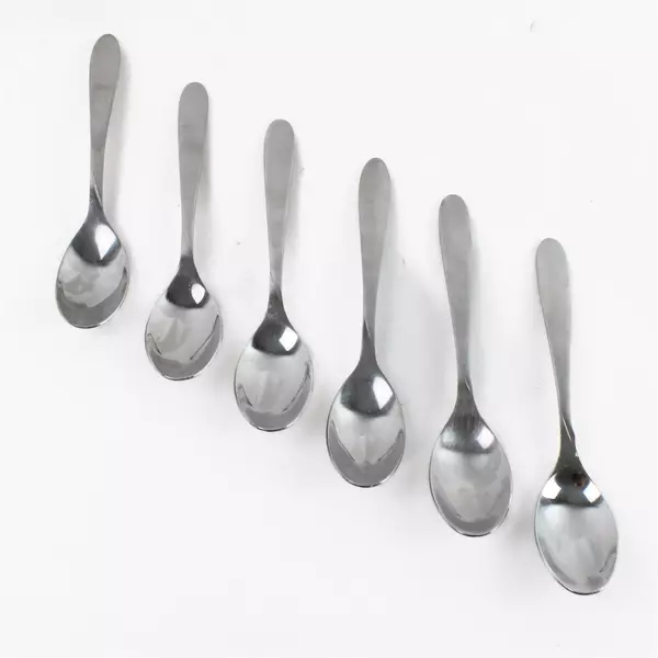 Set of 6 Oneida Tranquility Stainless Oval/Place Soup Spoons 8" 