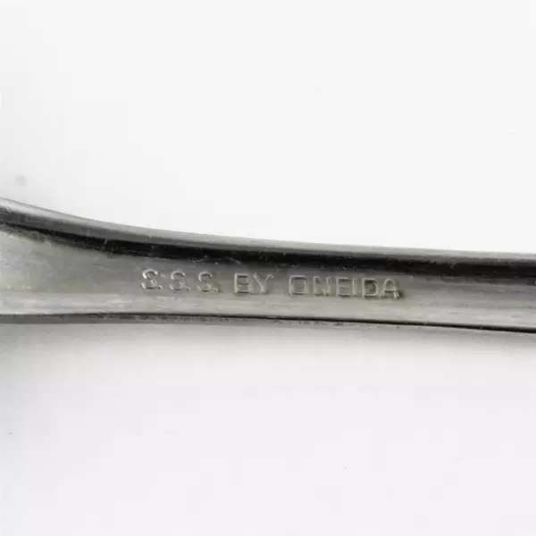 Set of 4 Oneida Trinity Stainless Steel Solid Serving Spoons 8.5"