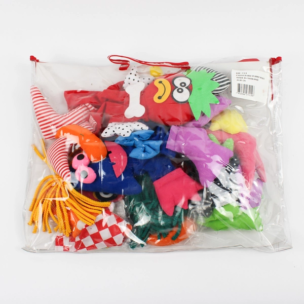 Unbranded Changeable Puppet Pals Felt and Fabric Kit Multiple Clothing Options