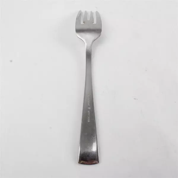 Lot of 2 Cuisinart Stainless Salad Fork & Serrated Steak Knife 