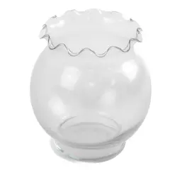 Vintage Indiana Glass Ruffled Edge Bowl Vase 5.5in