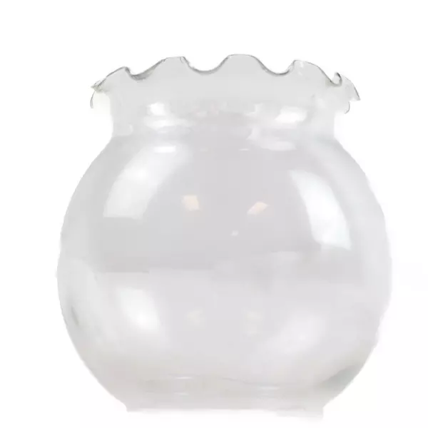 Vintage Indiana Glass Ruffled Edge Bowl Vase 5.5in