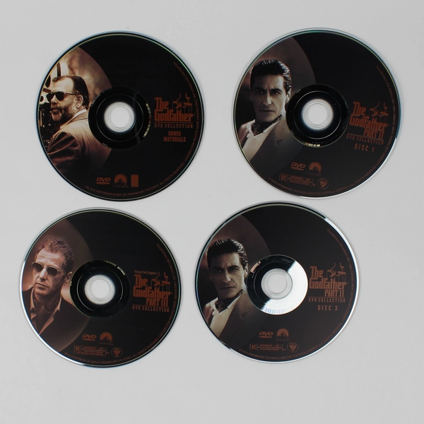 Lot of 3 The Godfather DVD Collection Part II (2 DVDs) Part III & Bonus Material