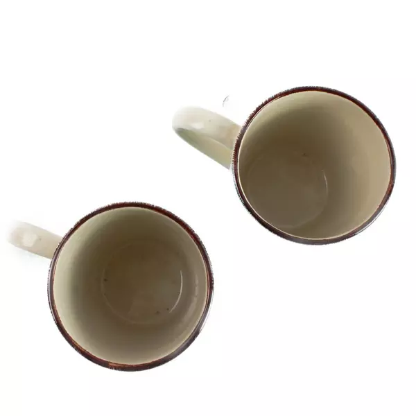 Set of 2 Royal Norfolk Blue Stripe Stoneware Coffee Mugs 12oz Microwave Safe