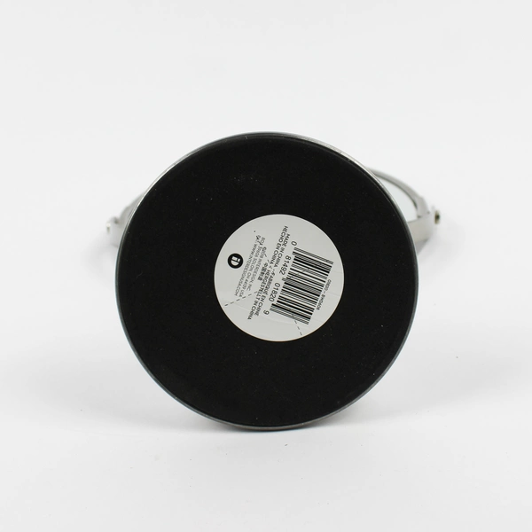 InterDesign Silver Makeup Mirror on Sturdy Base 360 Swivel Dual-Sided